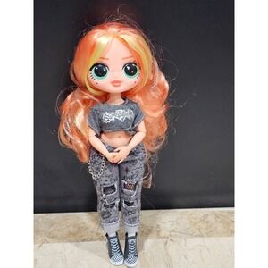 LOL Surprise OMG Doll Skatepatk Styling Fashion Doll Orange Hair Rocker Outfit‎